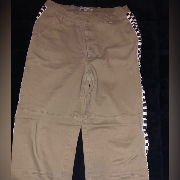 Cargo pants with checkered sides - Picture 2 of 4